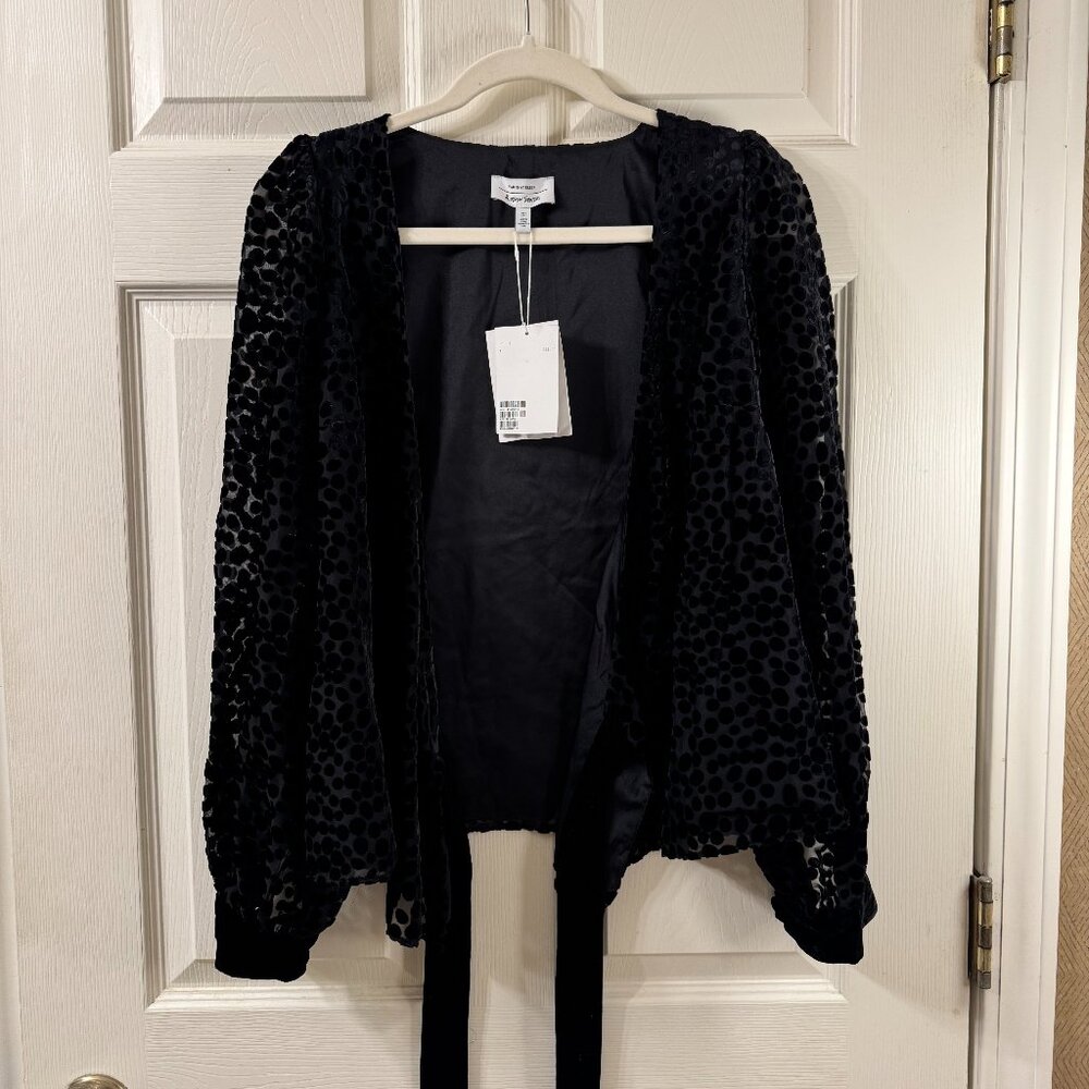 NWT & Other Stories Black Wrap Top, Size 4